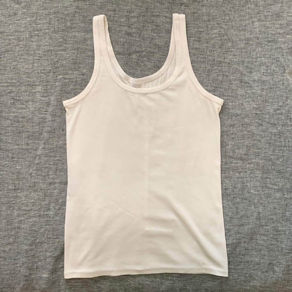 Everlane - The Pima Micro-Rib Tank - white - (small)